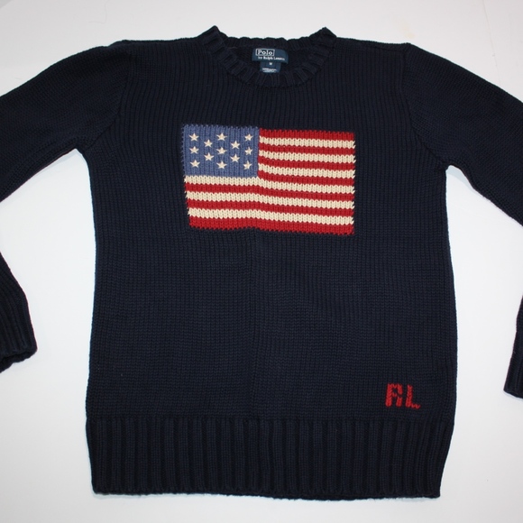 Ralph Lauren Other - Ralph Lauren Polo Sweater RL USA Flag Kids M